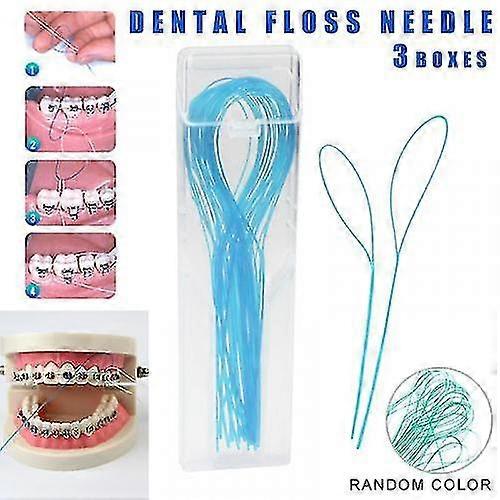 3 Packs Floss Threaders Tooth Floss Holders Between Orthodontic Braces Bridge