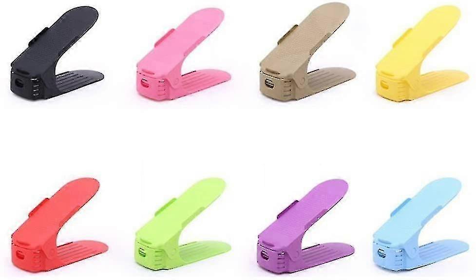 8 Pcs Shoe Slots. Adjustable. Space Saving