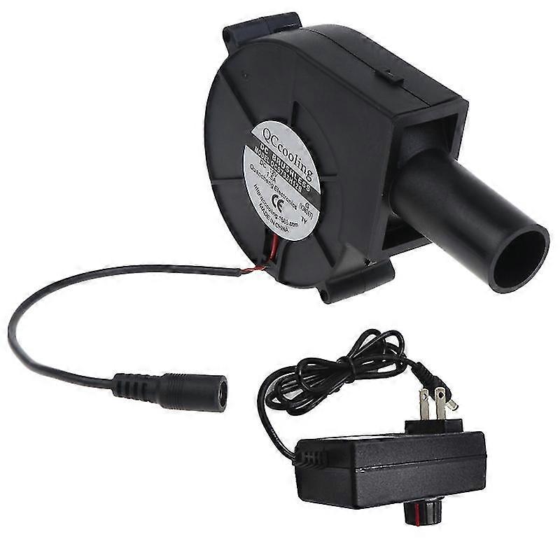 12v Bbq Fan Air Blower With Ac 100-240v Variable Speed Controller Adapter