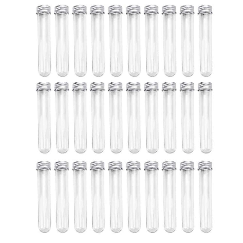 30 PCS Test Tubes 45Ml Plastic Test Tubes Single Test Tubes with Lids Sample Storage Tube Transpare