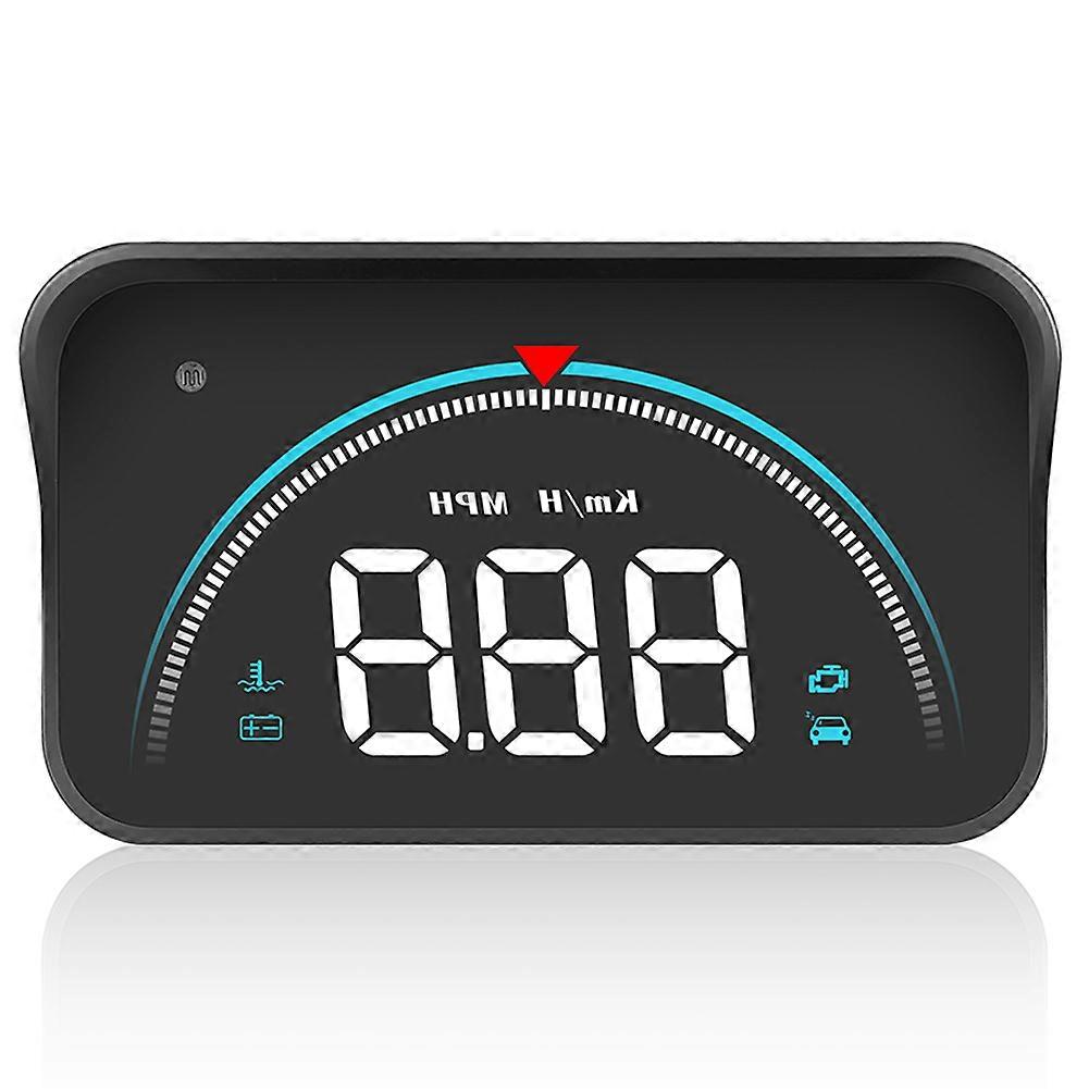 Electronic GPS Speed Detector LED Display Portable Speed Meter Big Font Portable RPM Gauge Low Voltage Alarm Vehicle Accessories