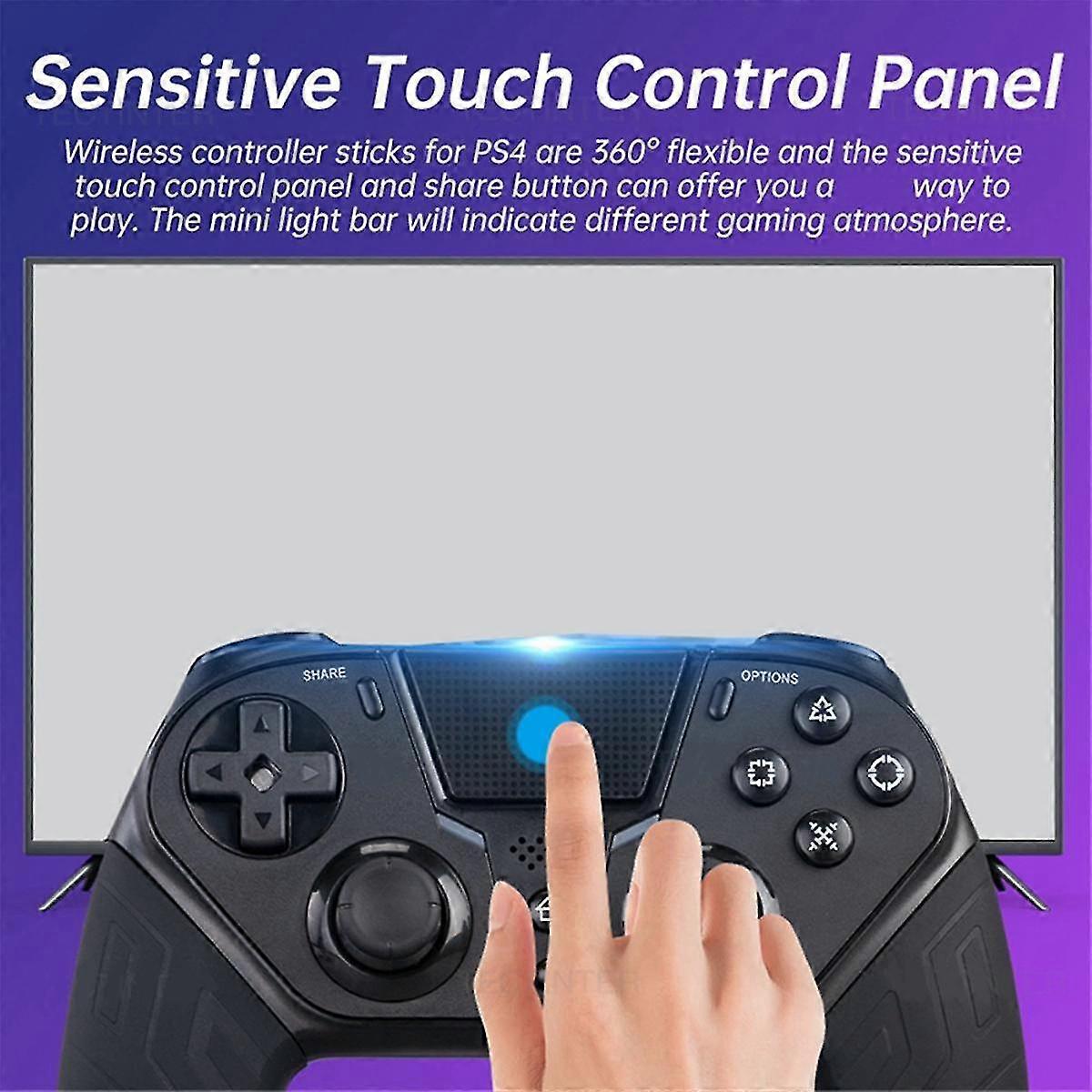 Wireless Bluetooth Controller for / Slim/Pro Game Console Joystick Gamepad with Turbo Programmable