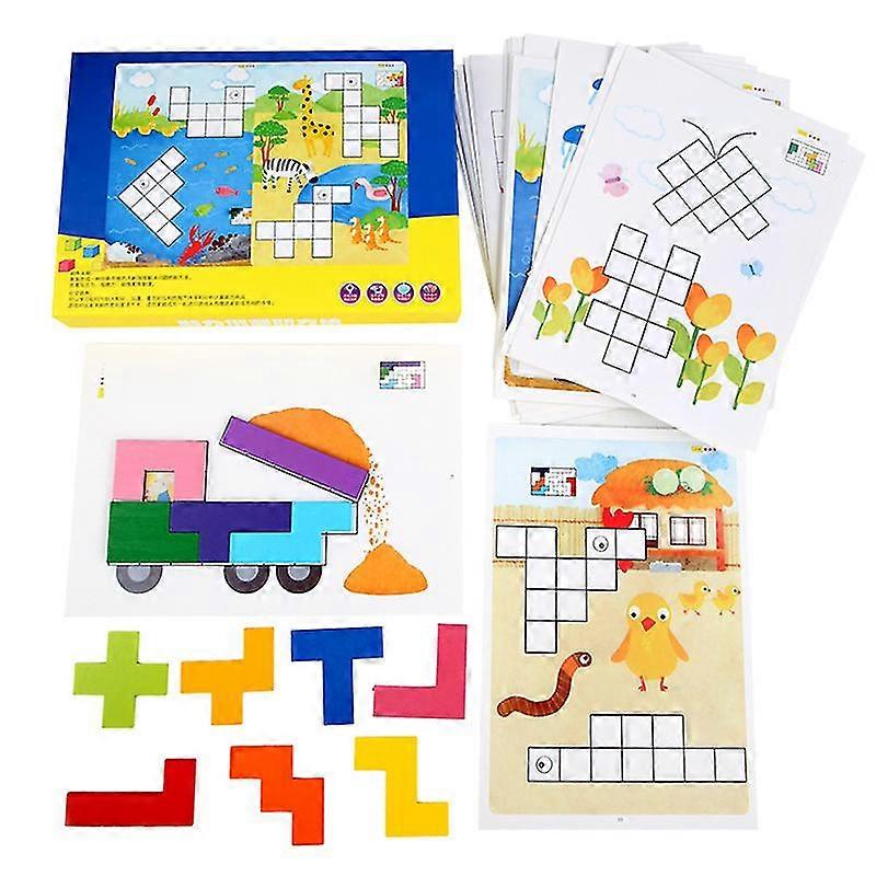 Tetris Innovative Puzzle blockiert Lernspielzeug für Kinder