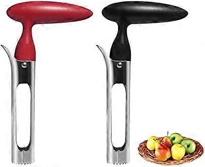 2 PACK - Apple CorerEasy to UseFood-Grade Stainless Steel apple corer tool for Coring Fruits & VegetablesSharp Serrated apple corer remover red and bl