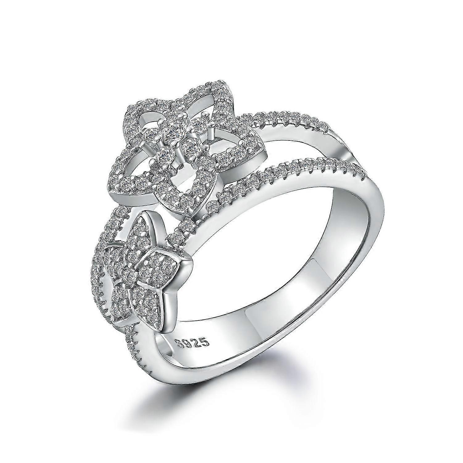 S925 anello nuziale in argento sterling per le donne