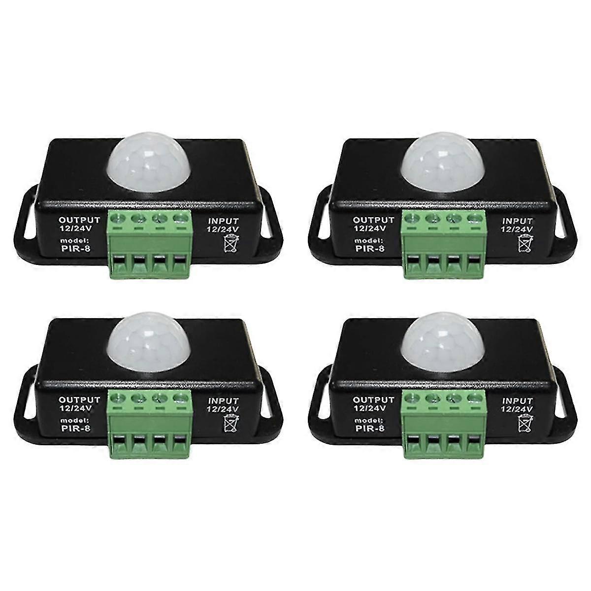 Led Motion Sensor 12v/24v Dc, Motion Sensor Body Infrarood Motion Pir Sensor Switch Automatische Draadloze Gloeilampen Dimmer