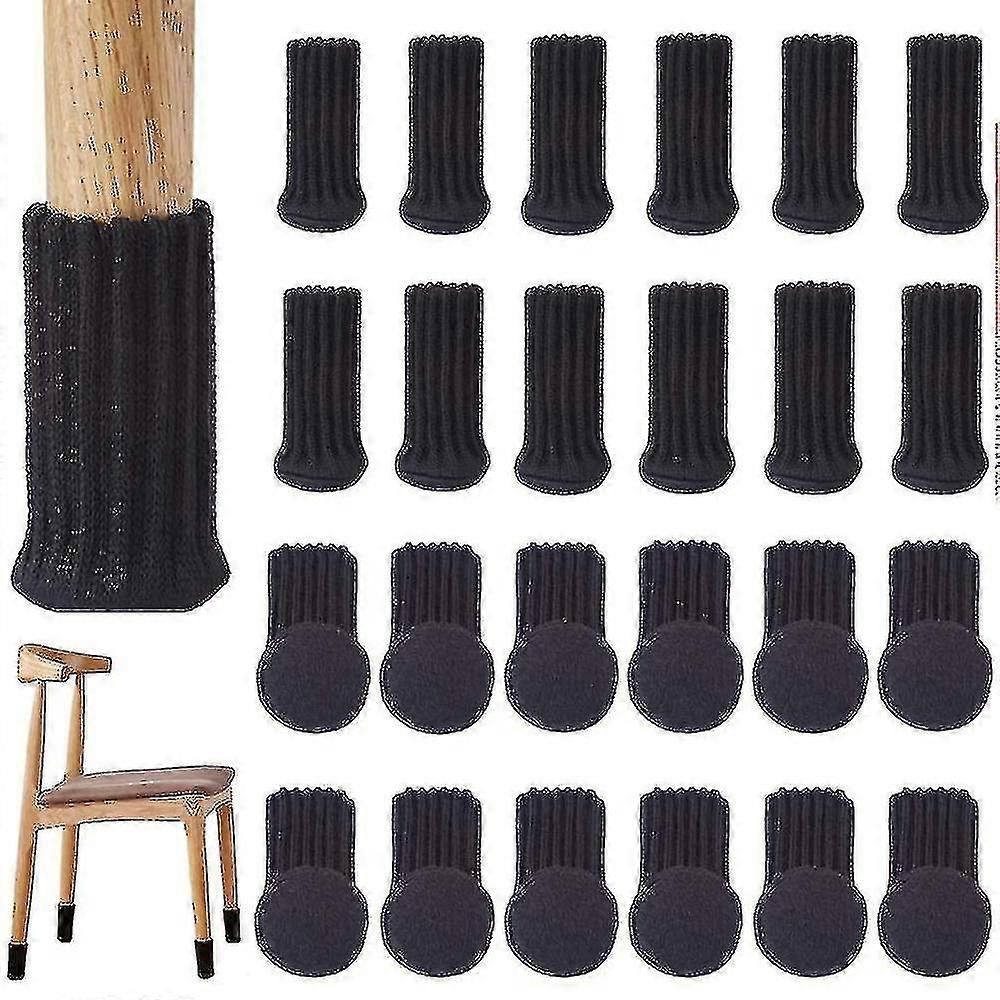 24pcs 의자 양말 높은 탄성 가구 양말 패드 미끄럼 방지 의자