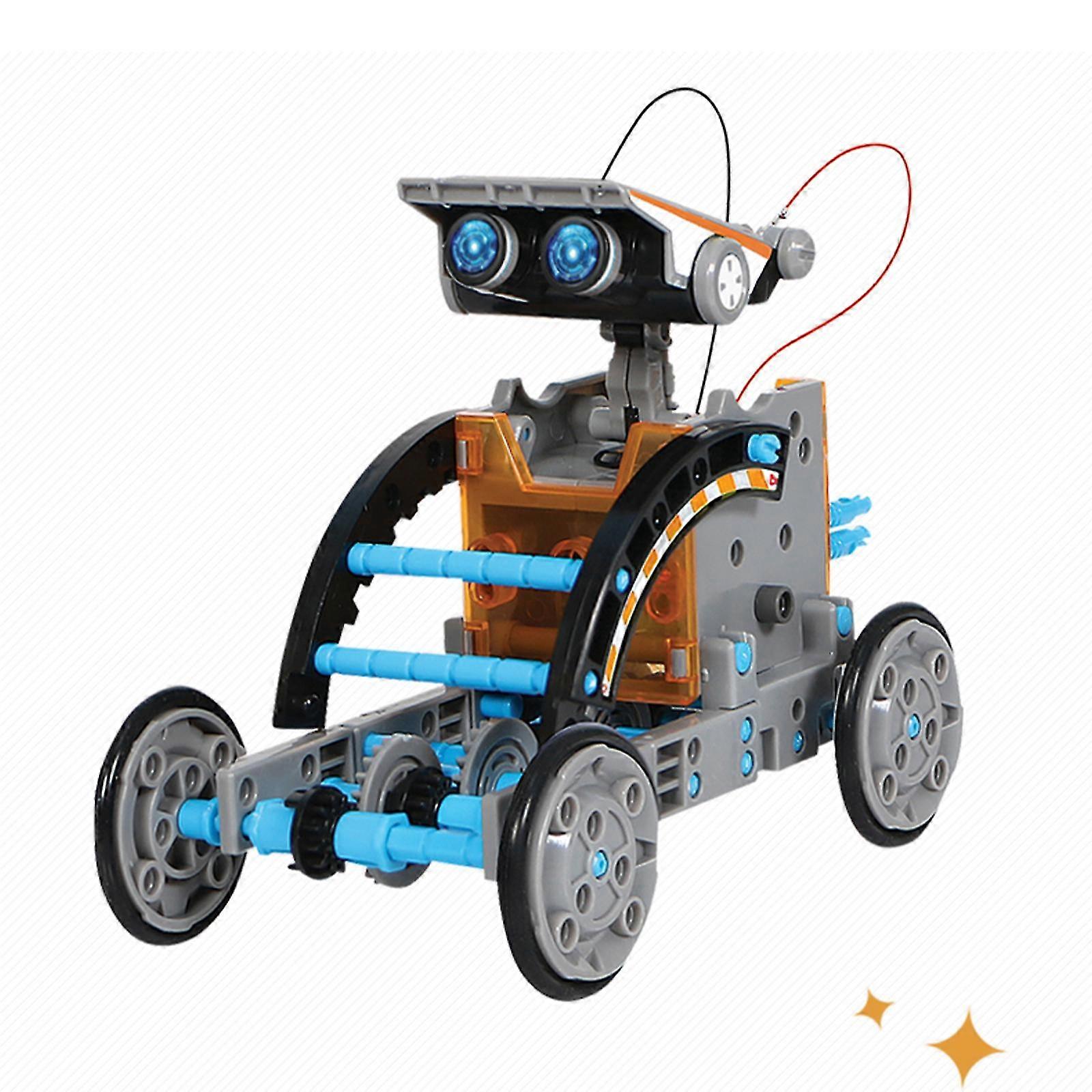 Science Solar Robot Kit för barn, pedagogiska DIY Solar Powered Building Toys Experiment Set för pojkar flickor