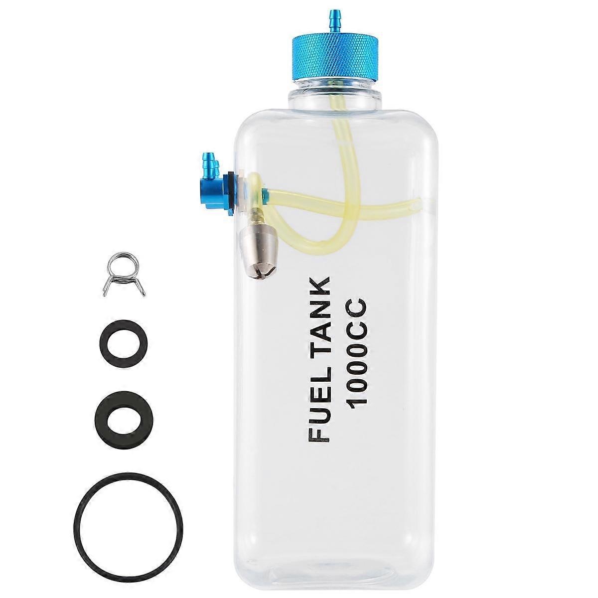Réservoir Carburant 1000CC Transparent Pour Avion RC Gaz Et Nitro – Bouteille Essence Plastique Avec Bouchon CNC