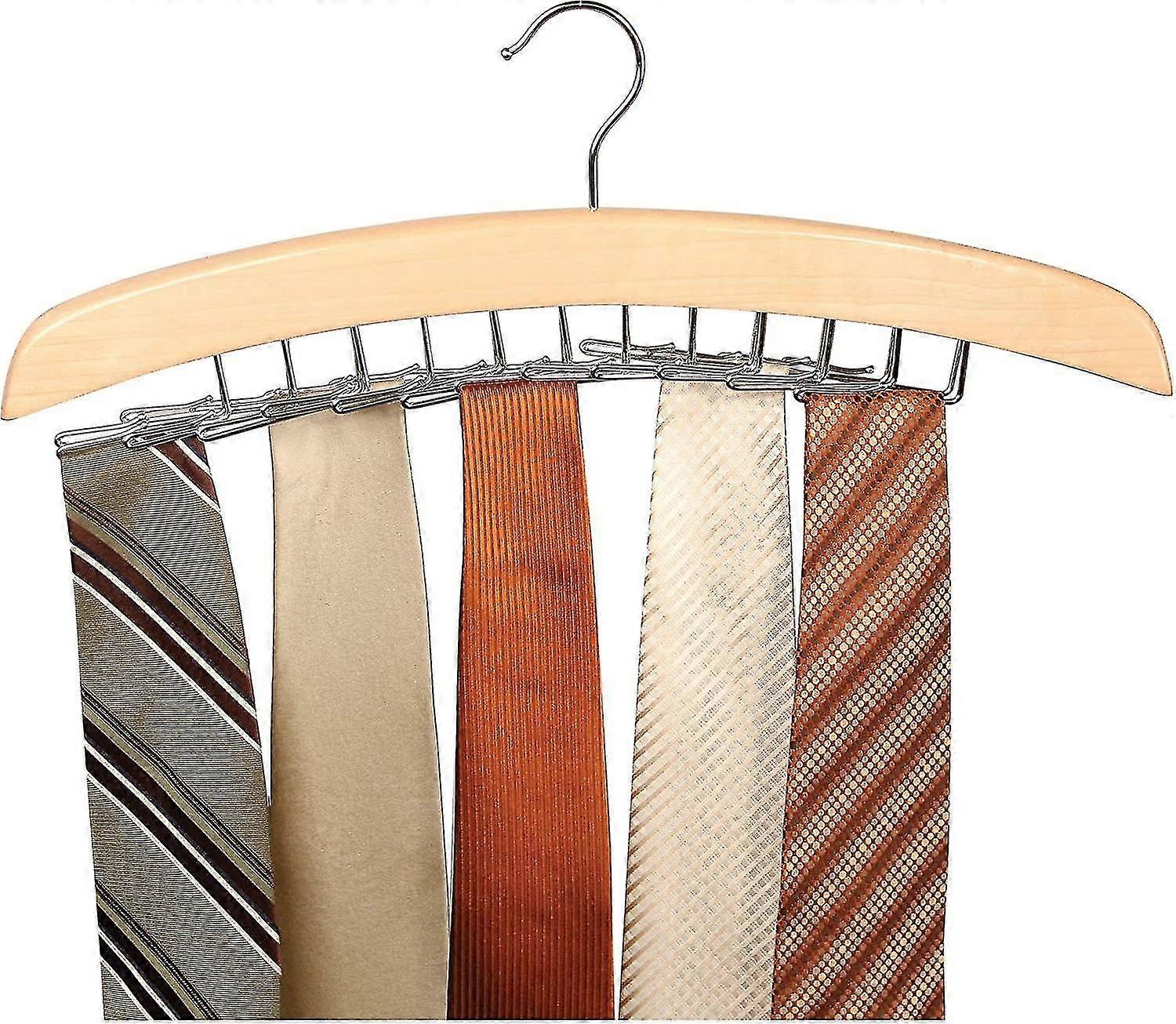 Hölzerner Krawattenbügel, hölzerner Aufhänger Organizer Rack