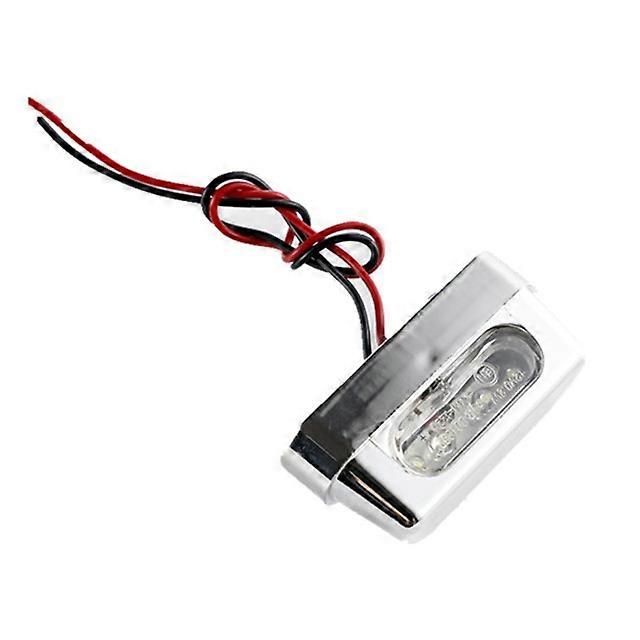 Waterproof Motorcycle License Plate Lamp Rear Tail Light Replacement 12V Mini LED Light Lamp Easy to Install B36B