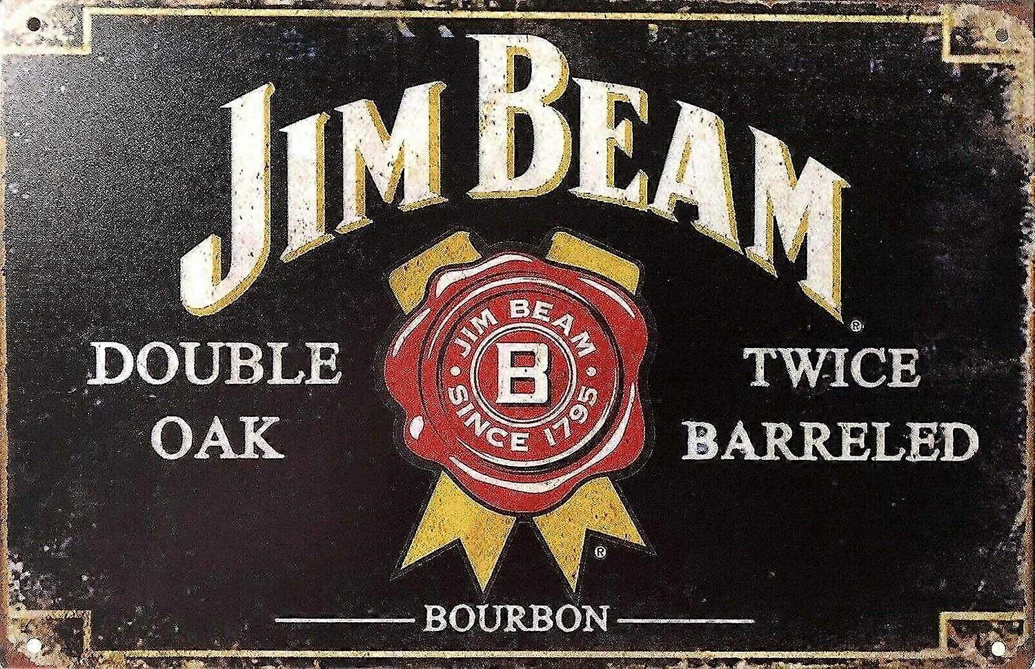 Μεταλλικά σημάδια κασσίτερου vintage Bulleit ουίσκι διακόσμηση τοίχων 8x12 ιντσών Ή 12x16 ιντσών κασσίτερου σημάδι ρετρό διακόσμηση