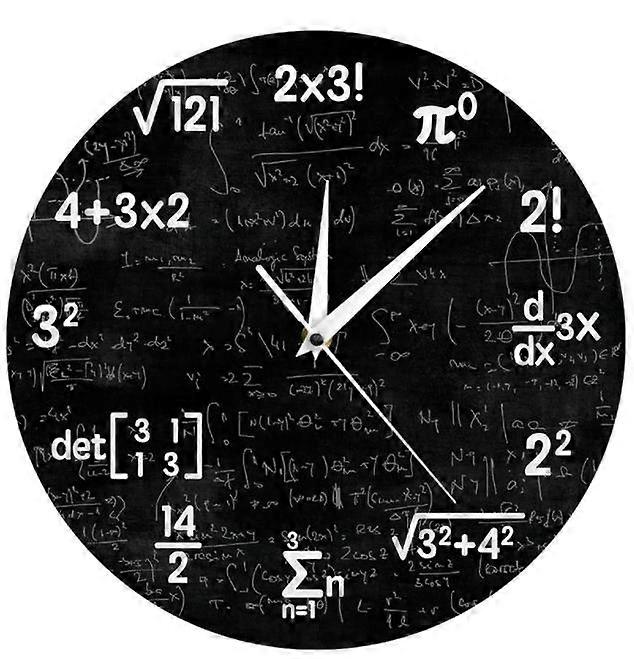 Mathematical equation modern minimalist decorative wall clock