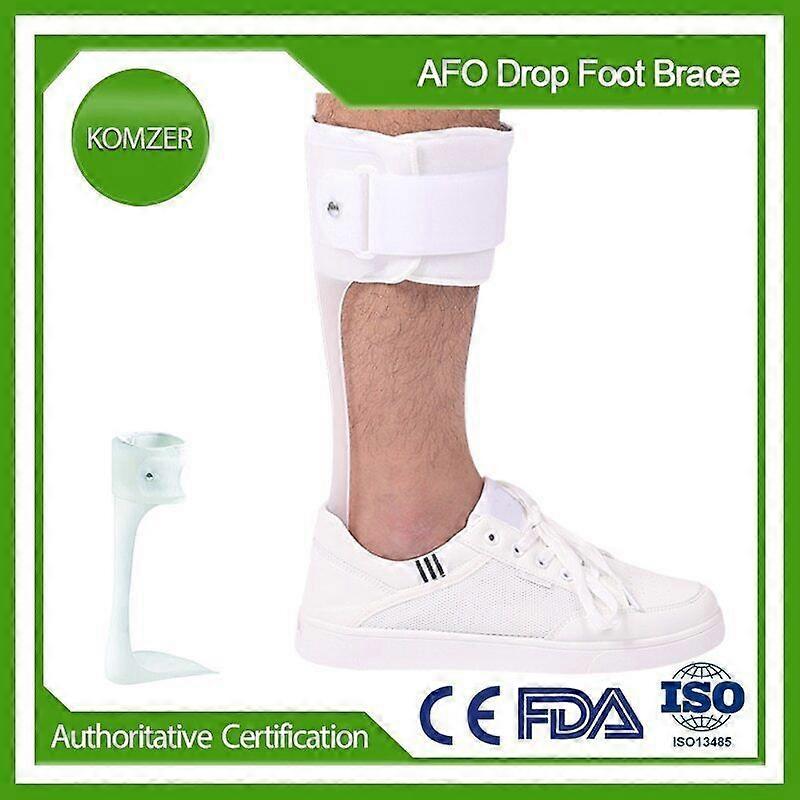 Drop Foot Bortho- AFO Splint Stabilizer Rigid Gleznă Suport Polietilenă