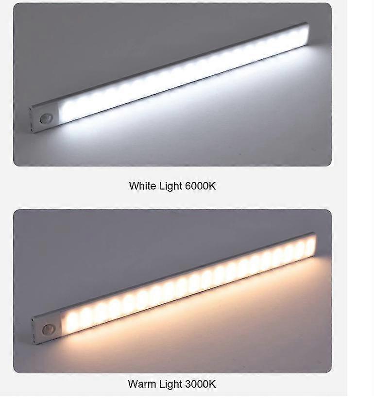 ضوء الليل أدى ضوء تحت مجلس الوزراء ضوء استشعار الحركة خزانة ضوء مجلس الوزراء USB قابلة لإعادة الشحن المطبخ مصباح الإضاءة