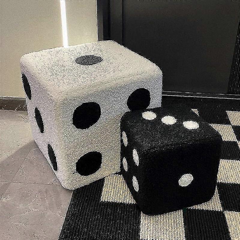 Dice Shaped Stool Seat Chairs Square Plush Seat Footstool Seat Rest Stool Home Decor
