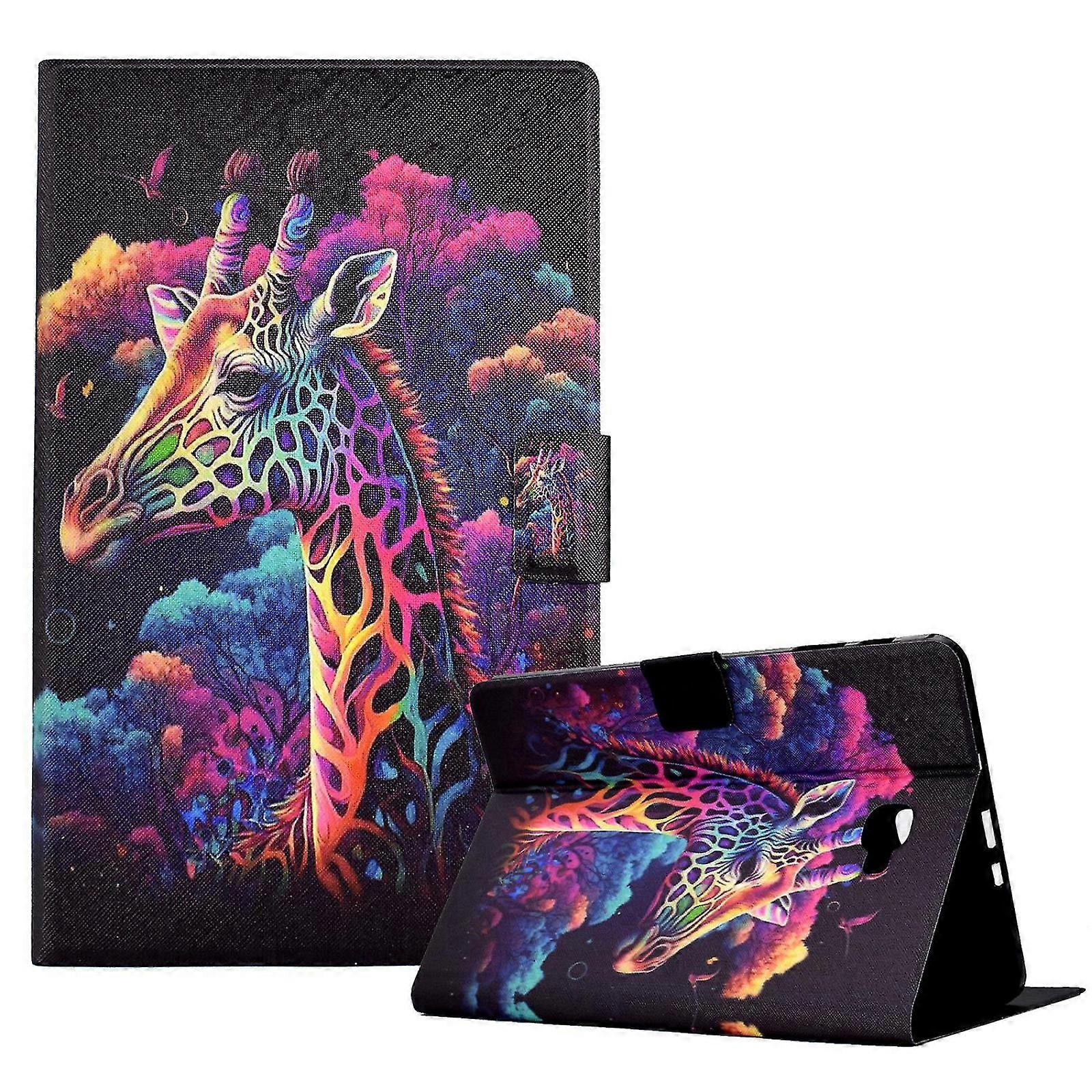 Black Friday compatible Samsung Galaxy Tab A 10.1 (2016) T580 / T585 Leather Flip Cover Pattern Printed Tablet Case With Card ots