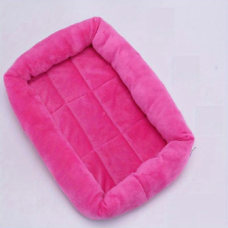 Cozy Coral Fleece Pet Kennel - Perfect for Cats and Dogs - Soft and Warm Sleeping Bed Mat for Pet House and Dog Bed
