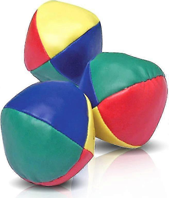 s Set For Beginners Set Of 3 -  Soft Easy Juggle Balls For Kids And Adults - Multi Colored