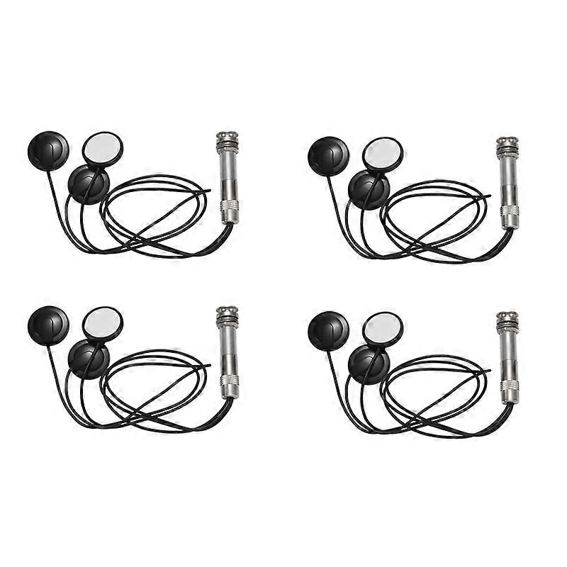4X Universal Pickup Piezo 3 svinger 6.35mm for akustisk gitar Ukulele Mandolin
