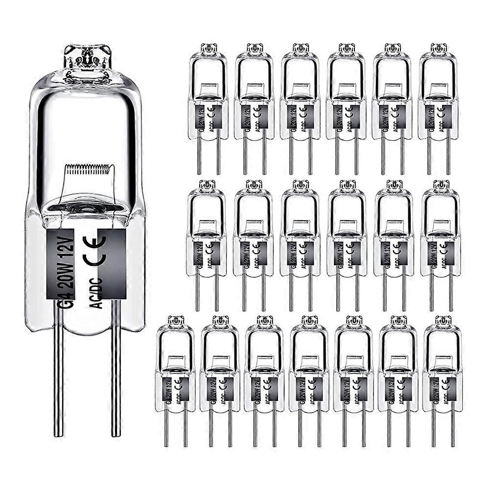 40PCS G4 12V 20W Halogen Lamp G4 12V Bulb Inserted Beads Crystal Lamp Halogen Bulb 20W 12V Halogen