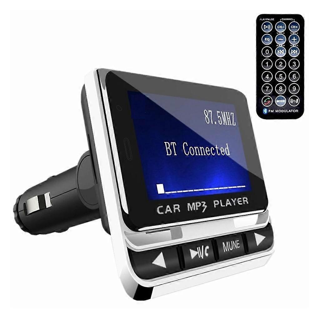 Car Audio MP3 Player with Bluetooth-compatible FM Transmitter USB Charging Port