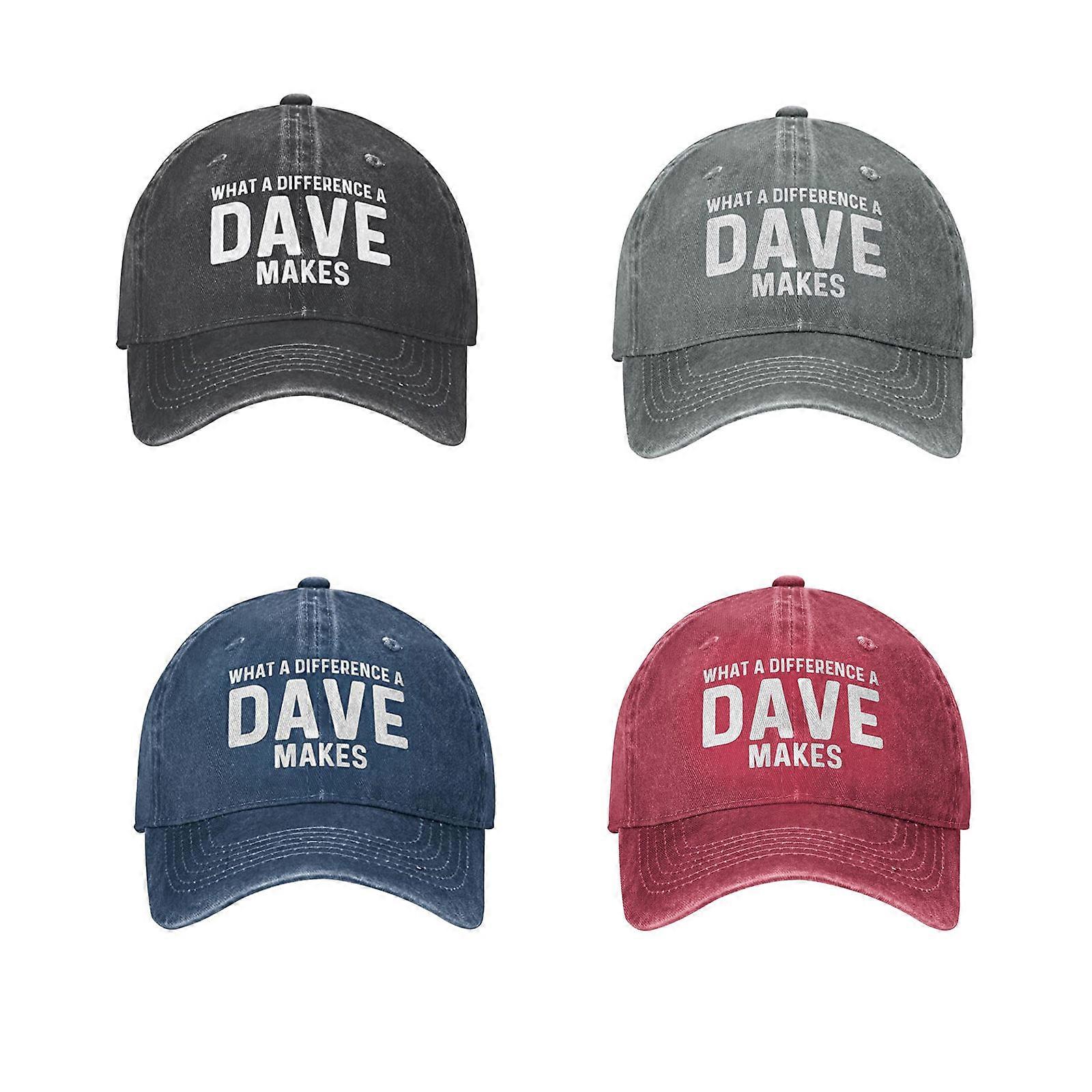 New Arrived What A Difference A Dave Makes Hat Men Baseball Caps Cool Cap