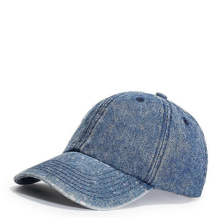 Washed Denim Baseball Cap Outdoor Sun Hat Snapback Hat Gorra