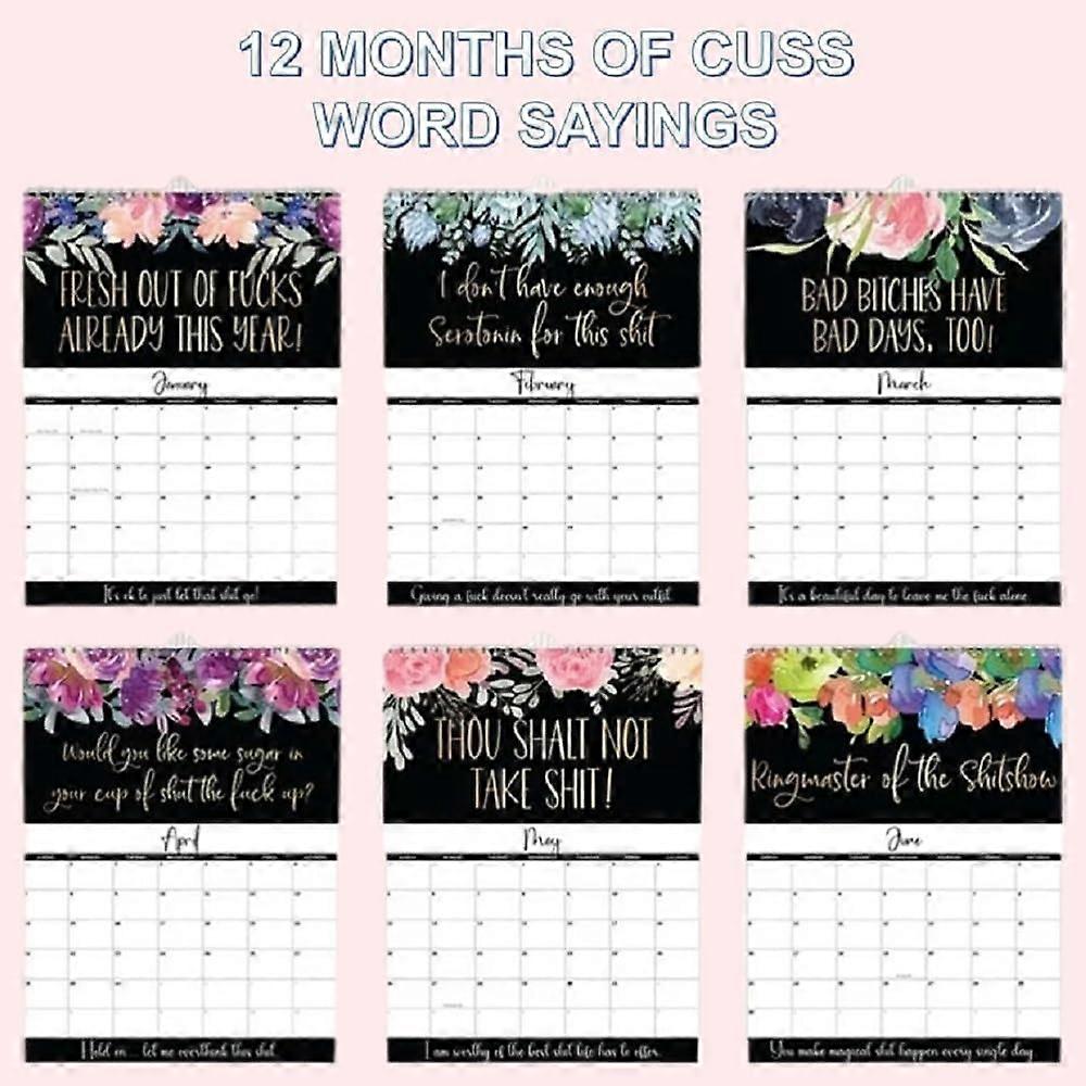 Dad Joke Calendar 2025 Calendar For Tired-Ass Woen, Fu-ck It Calendar, Tired Woen 2025... Well Behaved Women Calendar 2026