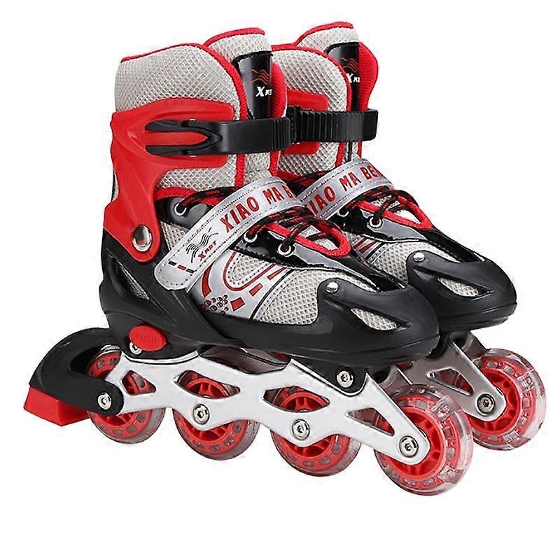 Adjustable Inline Skates For Kids And Adults With Light Up Wheels , Outdoor Roller Skates Christmas Gifts