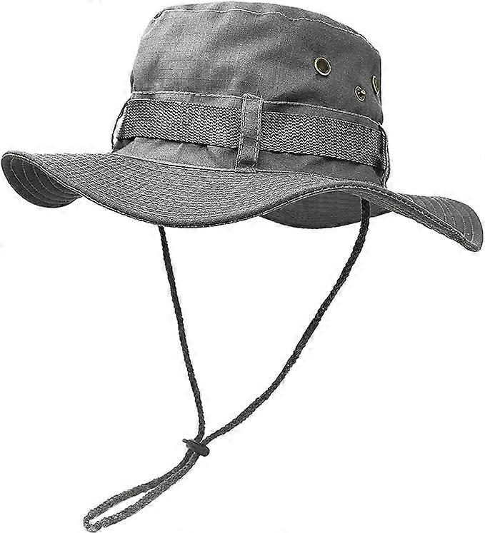 Outdoor Wide Brim Sun Hat, Double Layer Classic Combat Army Style Jungle Sun Hat for Fishing, Hunting, Camping