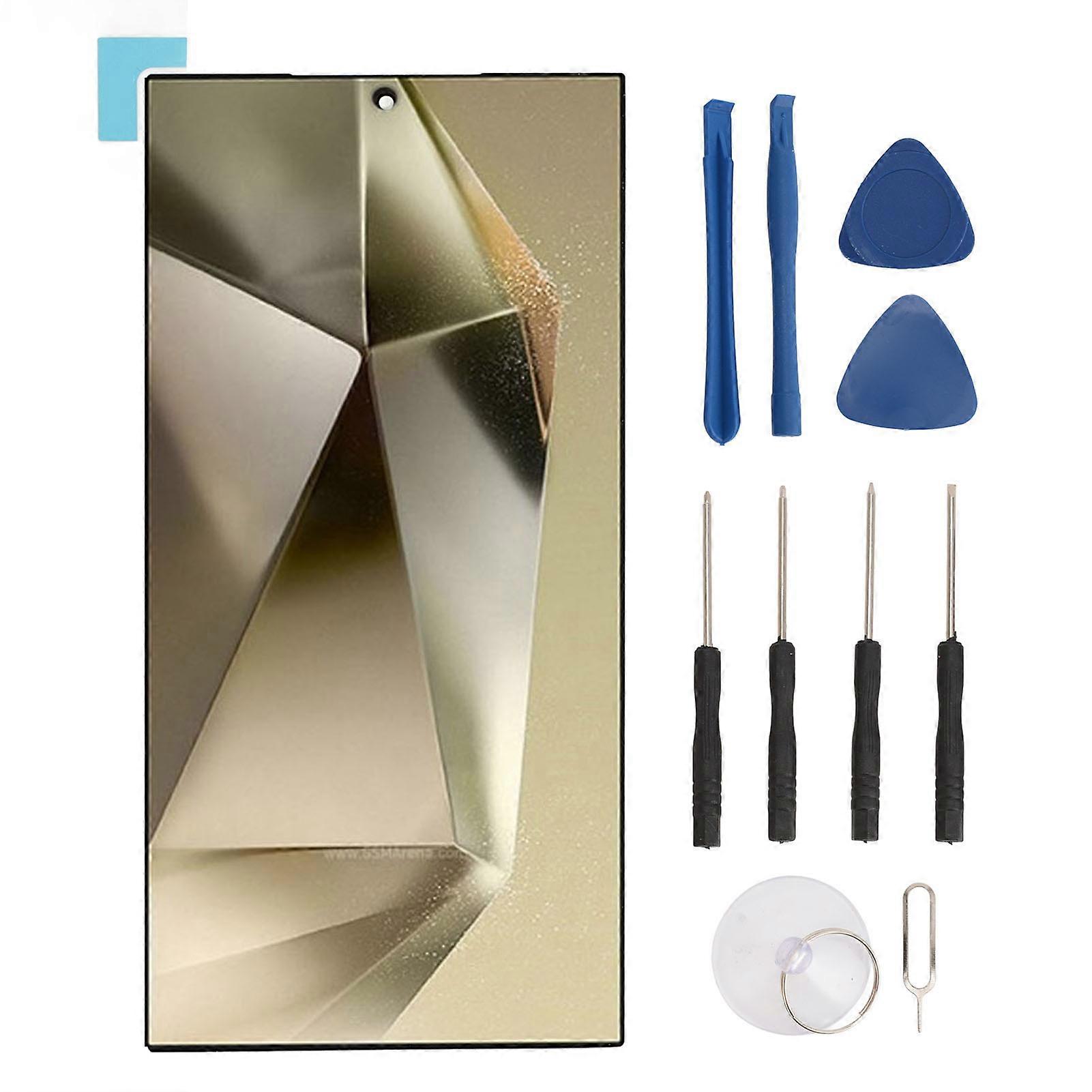 Phone Screen Replacement AMOLED Phone Touch Screen Assembly with Repair Tools for Galaxy S24 Ultra 5G SM S928B