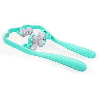 Neck Massager Deep Tissue Dual Trigger Point Shiatsu Shoulder Massage Tool Detachable with Triple Trigger Point Non-Slip Handle for Men Women
