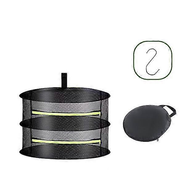 2/4/6/8 Layer Drying Rack Net Herb Drying Black Mesh Hanging Dryer Rack with Zipper for Plant Hydroponics Flowers