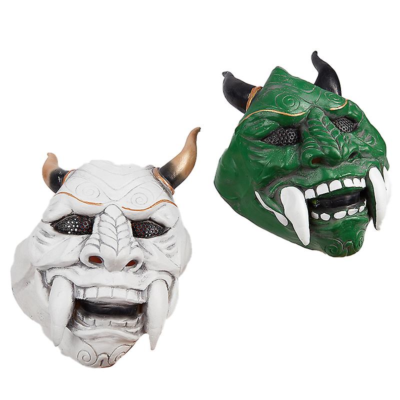 Samurai Mask Japanese Cosplay Masks Horror Anime Halloween Costumes Prop