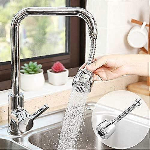 Water Saving Filter Nozzle,360 Degree Movable Kitchen Faucet Head,2 Modes Adjustable Shower Head Filter Sprayer(Silver)