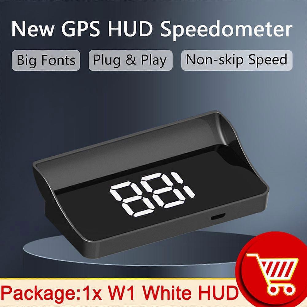 HD W1 HUD Windshield Projector Display Car Projector GPS Head Up Display GPS Speedometer Auto Electronic Accessories Speed Km/h