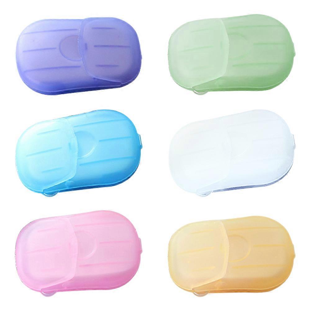 120 Sheets Clean Shampoo Hand Washing Soap Camping Hand Soap Foaming Paper Soap Flakes Hand Soap Sheets