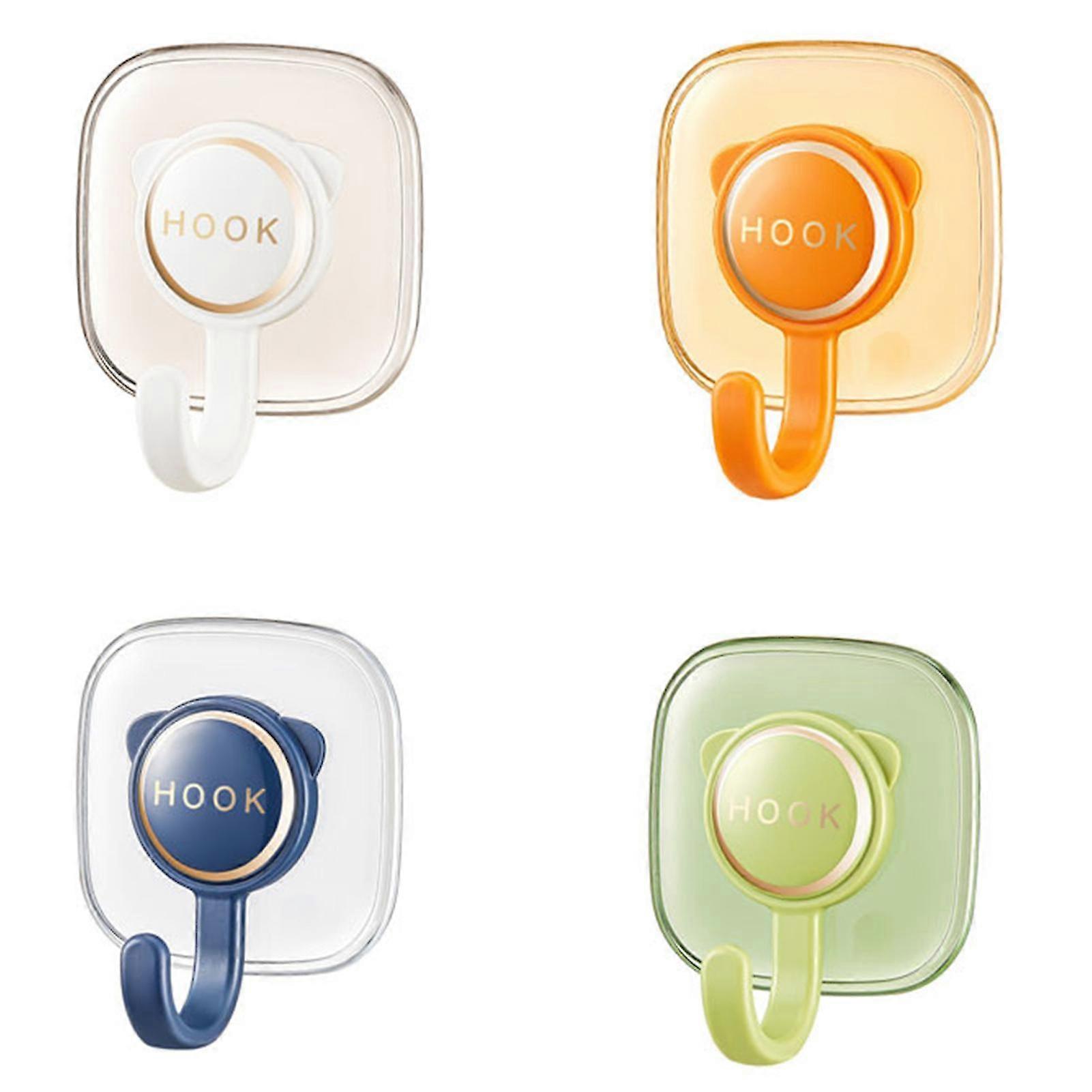 Punch Free Wall Hook Multipurpose Self-adhesive Hook Heavy Duty Coat Rack