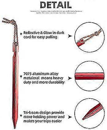 Teltpinner, 12 stk teltpinner, sandpinner