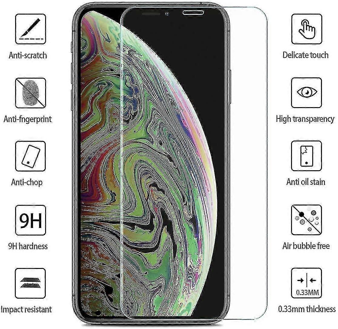 iPhoneのXr / 11ガラススクリーンプロテクター(3パック)アンチスクラッチ強化ガラスフィルム