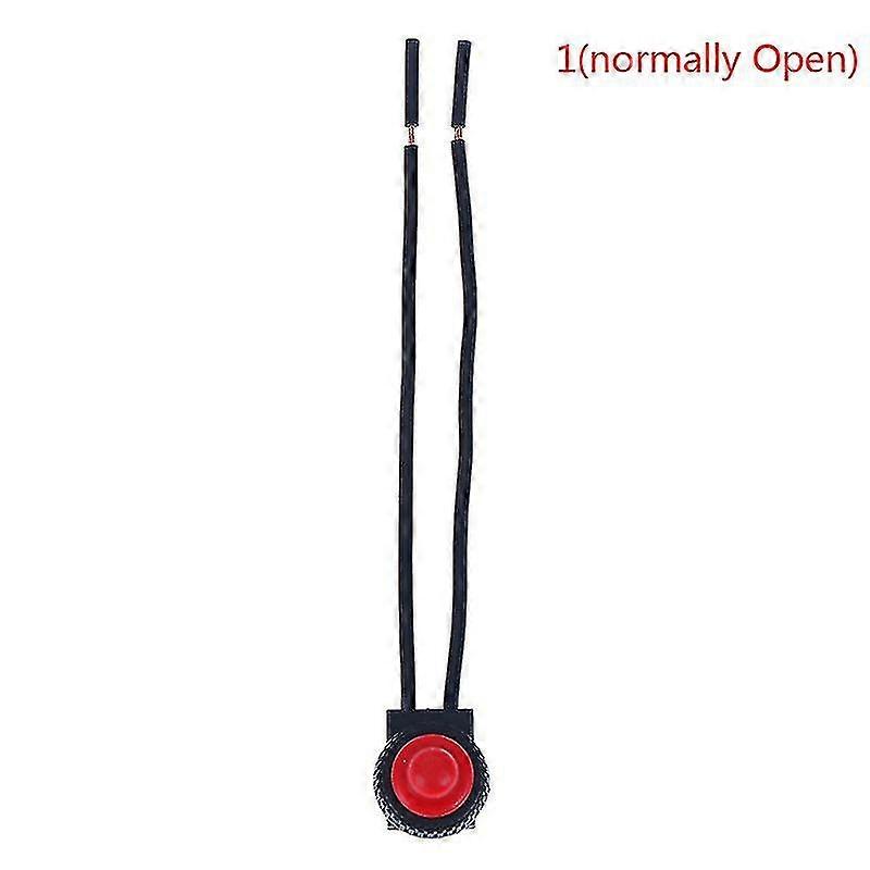 220v Waterproof Push Button On-off Switch With 4" Lead Wire Black