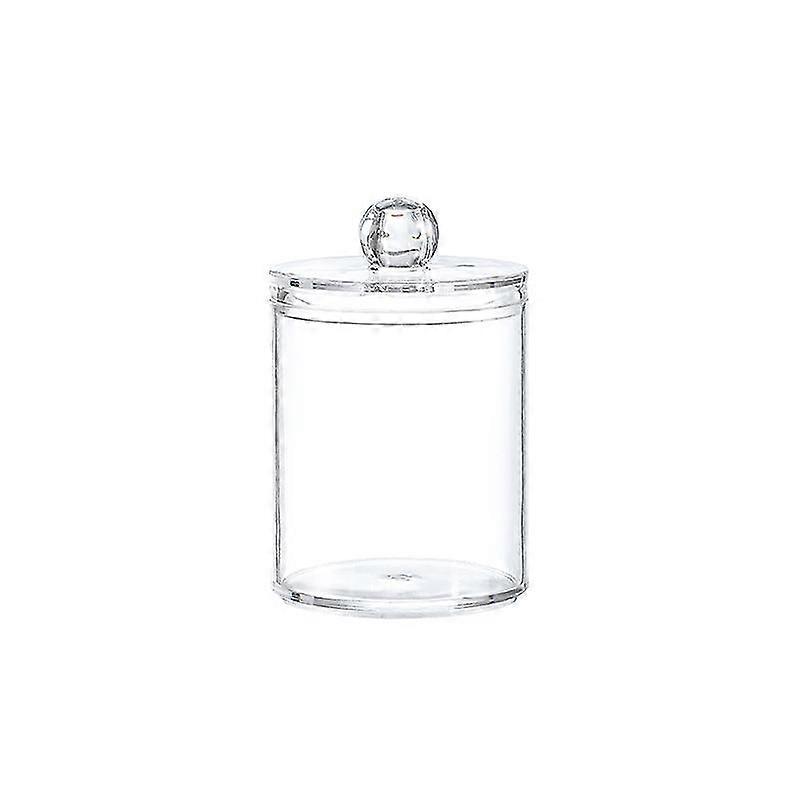 Plastic round cotton swab box Acrylic round cotton swab storage box can be stacked and combined PS t