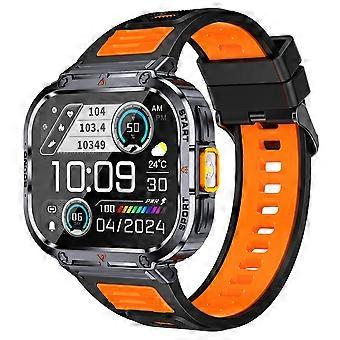 NX23 Fitness Tracker 2.0 polegadas Tela sensível ao toque Bluetooth Calling Health Monitoring Smart Watch - Laranja