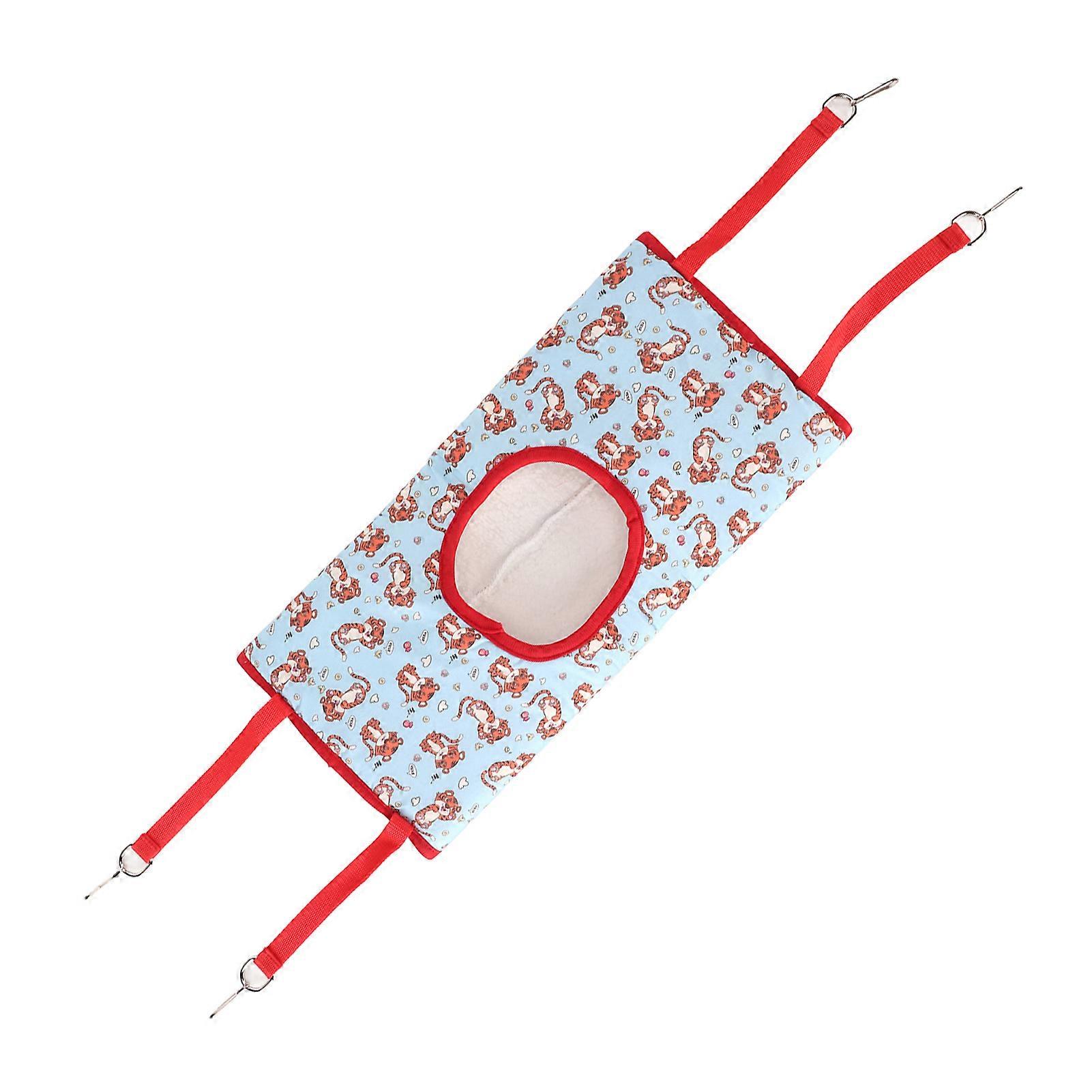 Hamster Tunnel Hammock Soft Warm Small Pet Hanging Tunnel Bed with Hooks for Golden Bear Guinea Pig Little Tiger 