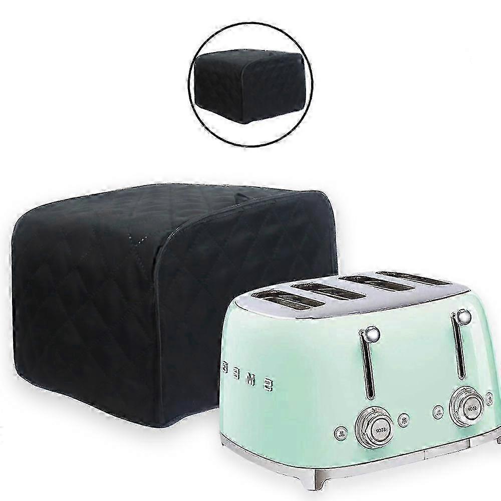 4-slice Toaster Lid For Small Household Appliances - Keeps Toaster Free From Dust And Fingerprints 33*27*21.5cm (black) g20242402667