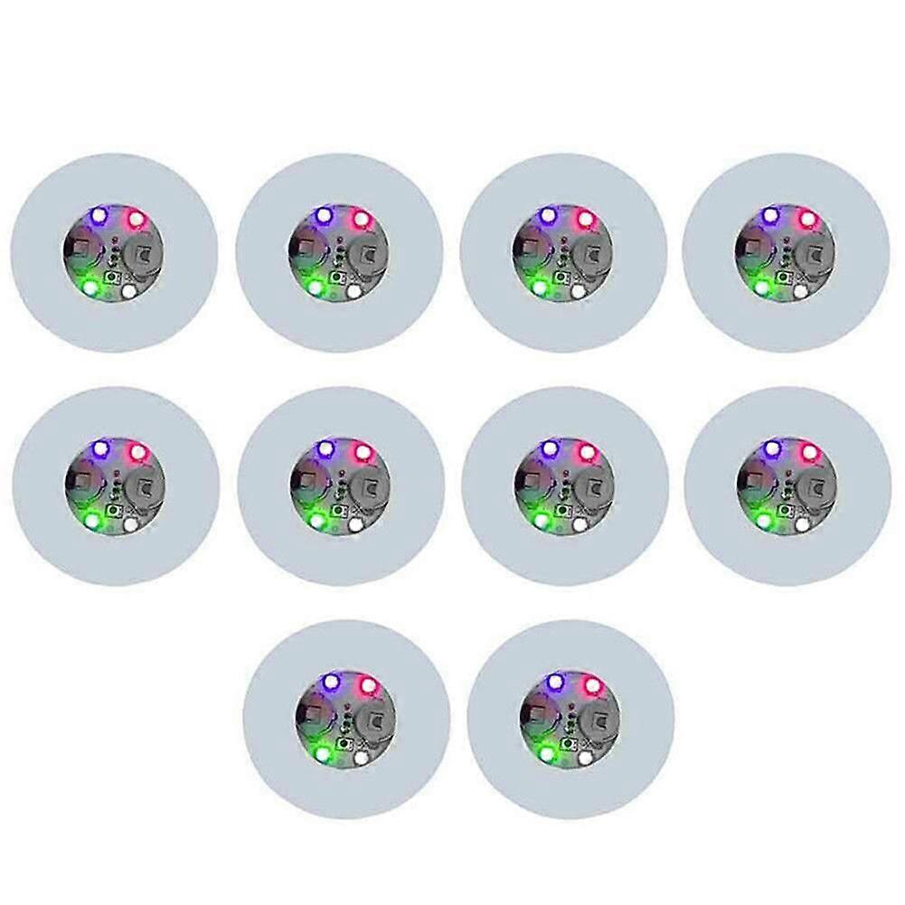 Club Bar Party Decor Coasters LED Flashing Light Bulb Bottle Cup Mat Light Up Pad 1/10pcs