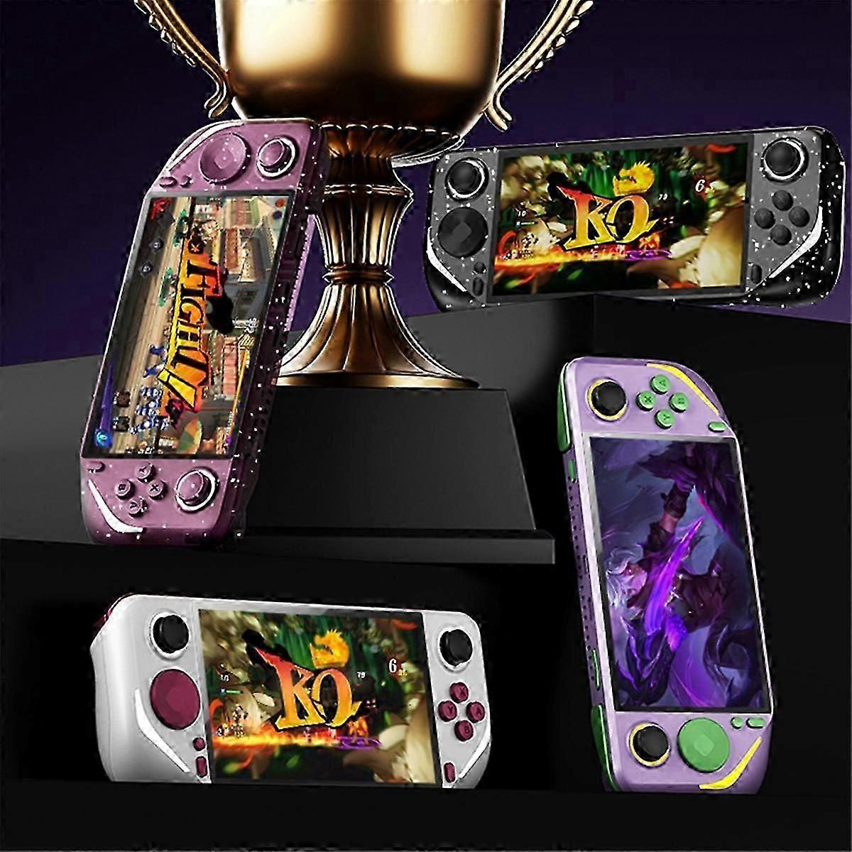 E6plus Handheld Game Console+2xcontroller 128g+20000games 5 Polegadas Portátil Arcade Video Game Console Suporte Conectar Tv A