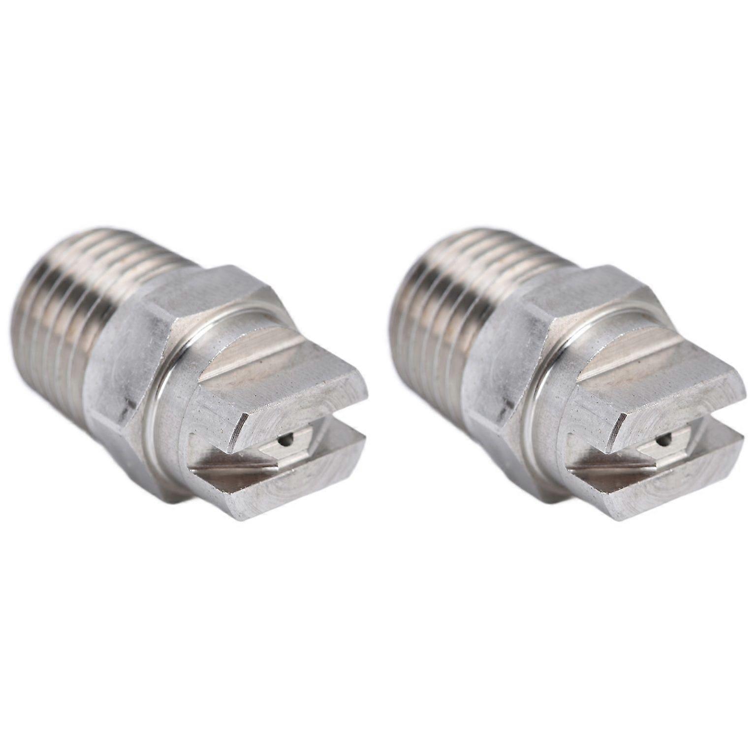 sprayer nozzle 2pcs Fan Nozzle Stainless Steel Wide Coverage Area Compact