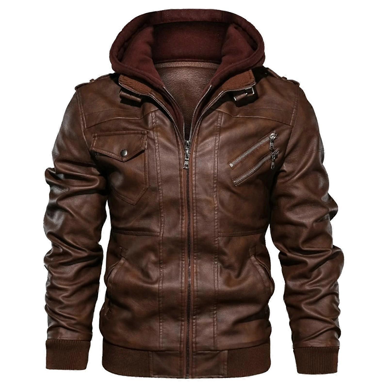 Autumn And Winter Leather Jacket Men's Loose Men's Jacket